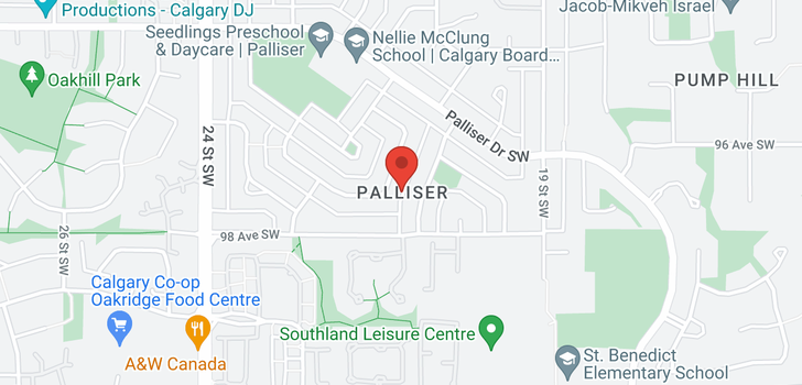 map of 9844 PALISTONE RD SW
